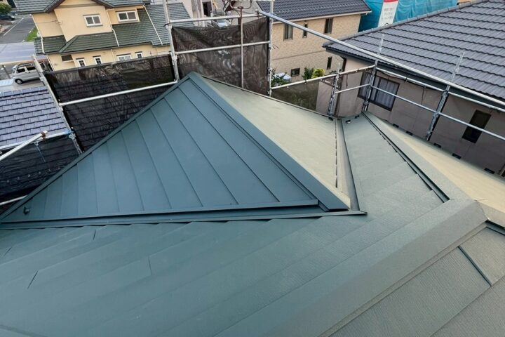 前橋市 K様 スレート屋根板金屋根カバー工事